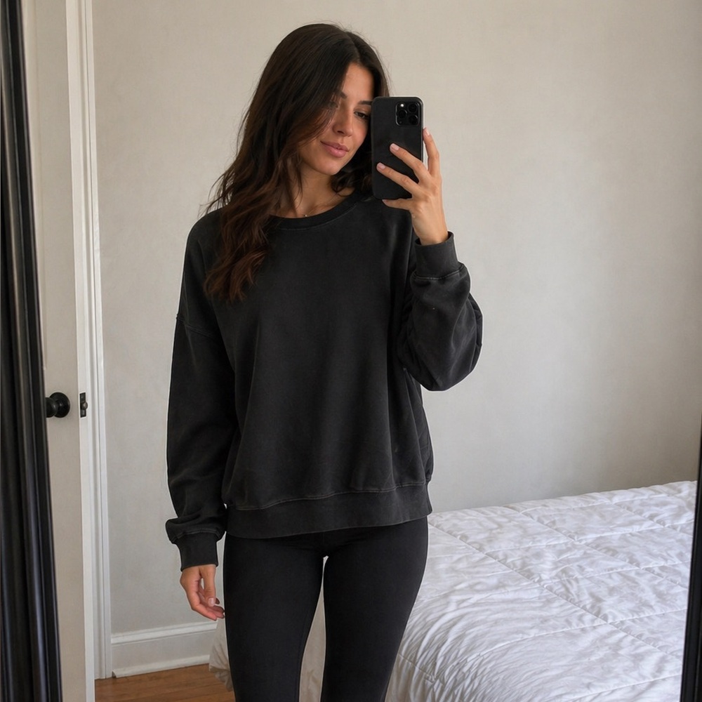 Kuwalla tee Black Crewneck Sweater - Classic Men's Pullover